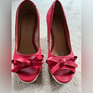 Red Espadrilles - size 6